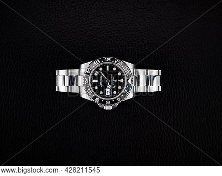 Bangkok, Thailand - 11 March 2019 : Rolex Gmt Master 2 Is A Popular Sport Model Of Rolex Watch.it Is