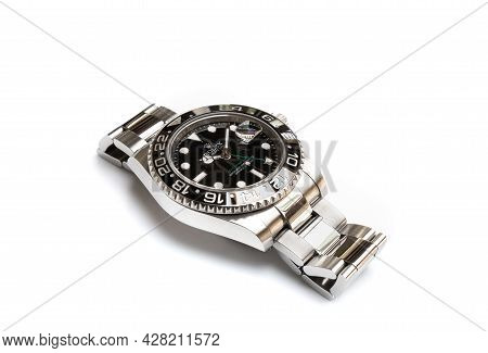 Bangkok, Thailand - 11 March 2019 : Rolex Gmt Master 2 Is A Popular Sport Model Of Rolex Watch.it Is