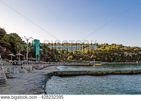 Kusadasi,aydin,turkey- July 19,2021.the View From Pinebay Holiday Village And Resort In Kusadasi, In