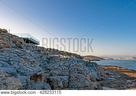 Kusadasi,aydin,turkey- July 19,2021.the View From Pinebay Holiday Village And Resort In Kusadasi, In