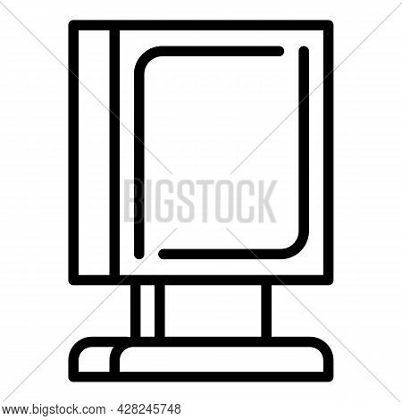 Light Board Outdoor Advertising Icon. Outline Light Board Outdoor Advertising Vector Icon For Web De