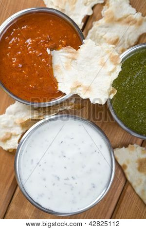 Chutney de menta, menta yogurt
