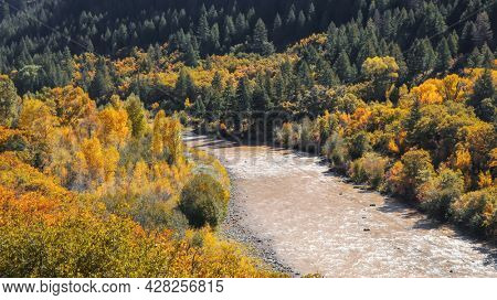 North fork Gunnison river at dark canyon in Colorado
