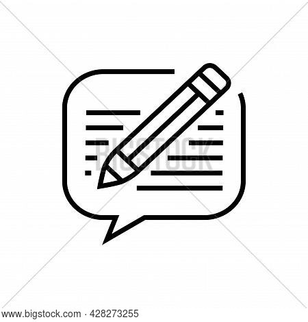 Write A Review Icon. Feedback Vector Illustration