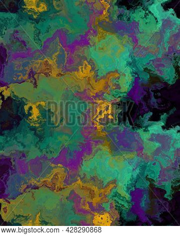 An Illustration Of A Colortoned Background,  Green, Purple, Black