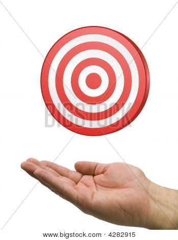 Hand And Target White