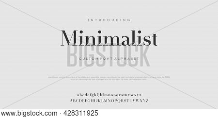 Serif Classic Design Font Vector Illustration Of Alphabet Letters.