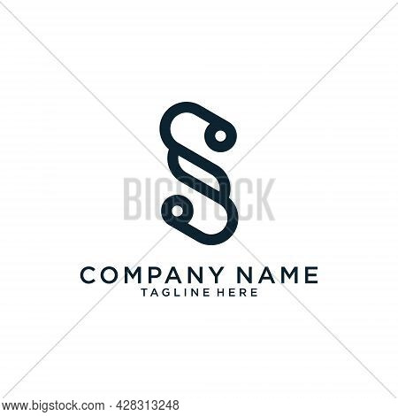 Initial Letter S Vector Logo Design Concept.