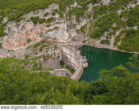 Hydro Power Plant Bocac U Canyon Of Vrbas River Near Banja Luka