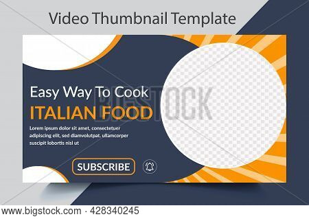 Video Thumbnail For Online Business Idea Workshop Food Recipe Or Social Media Web Banner