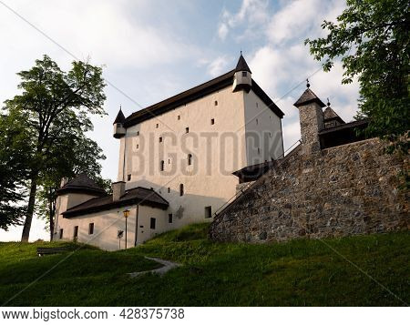 Schloss Goldegg Castle In The Pongau Region Of Salzburg, Austria On A Summer Morning