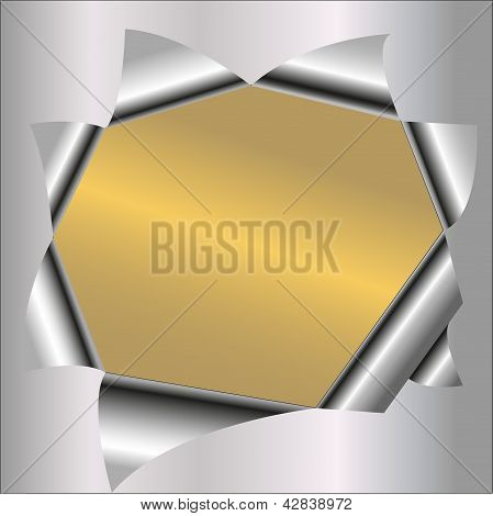 Fondo metálico de latón