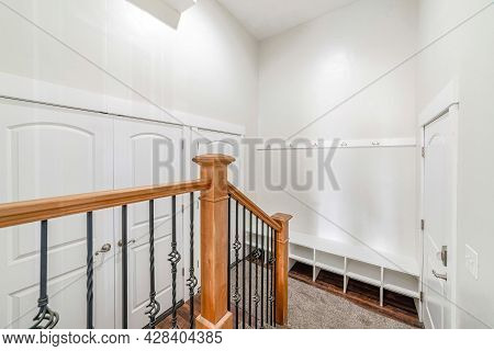 Interior Of A House With Mudroom And Wooden Flooring