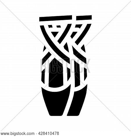 Shoes Dancer Glyph Icon Vector. Shoes Dancer Sign. Isolated Contour Symbol Black Illustration