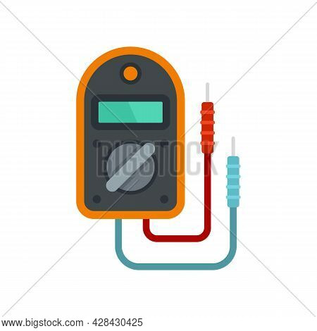 Multimeter Tester Icon. Flat Illustration Of Multimeter Tester Vector Icon Isolated On White Backgro