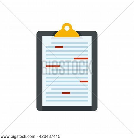 News Editor Icon. Flat Illustration Of News Editor Vector Icon Isolated On White Background