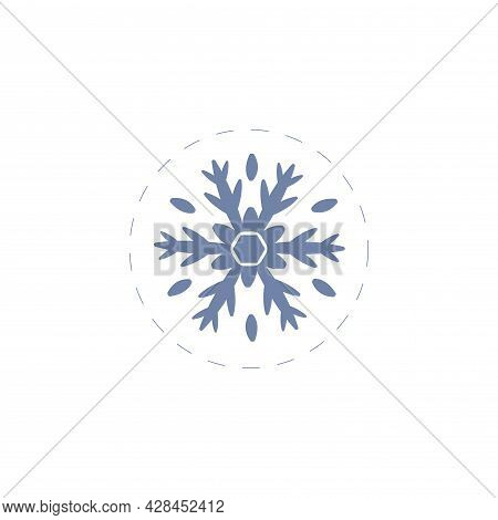 Snowflake Clipart. Snowflake Simple Vector Clipart. Snowflake Isolated Clipart.