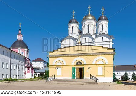 The Ancient Cathedral Of The Nativity Of The Blessed Virgin Mary In The Pafnutiev Borovsky Monastery