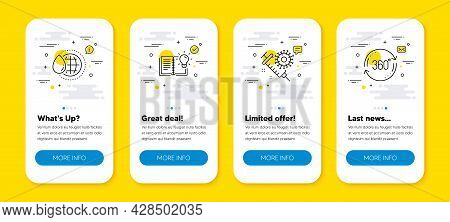 Vector Set Of World Water, Coronavirus Vaccine And Product Knowledge Line Icons Set. Ui Phone App Sc