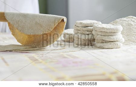 Ingredients for baking pies with potatoes