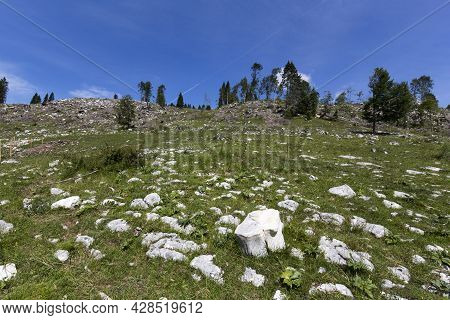 Beautiful Landscape Walking In Bormio, North Of Italy