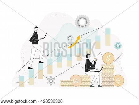 Candlestick Chart Of The Stock Market, Stock Market Index, Stockbroking Company, Stock Exchange Data