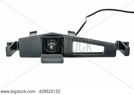 Car Rear View Camera With A Transparent Plafond On A White Background