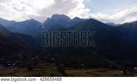 Amazing View Of Mountain In Albanian Alps