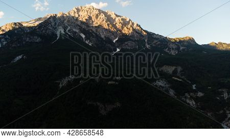 Theth National Park. Shkoder County, Albania. Landscape In The Central Part Of Albanian Alps.