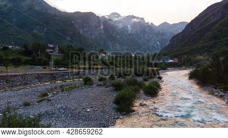 Amazing View Of Mountain In Albanian Alps