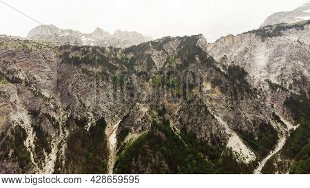 Amazing View Of Mountain In Albanian Alps