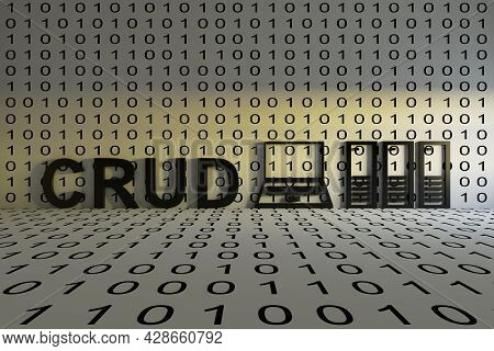 Crud Concept Text Sunlight 3d Render Illustration