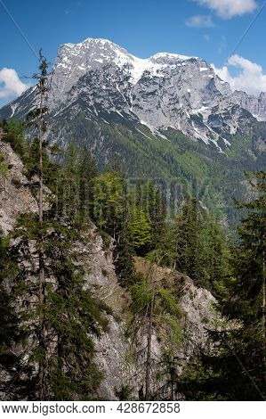 The Austrian Alps Near Admont On A Sunny Day In Summer, National Park Gesaeuse