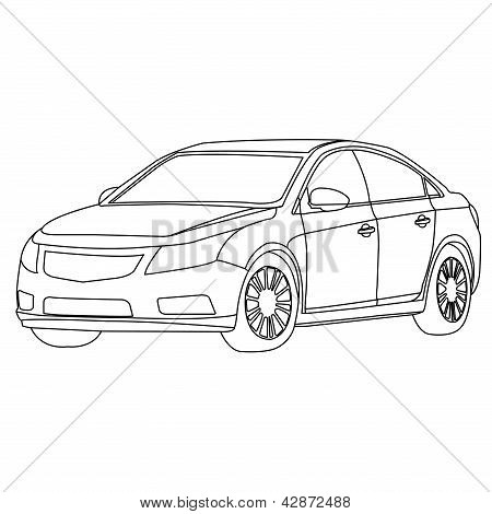 bil disposition vektor