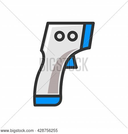 Thermo Gun Icon Vector Isolated On White Background From Medical Healthcare Collection. Protection F