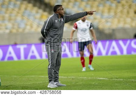 Rio, Brazil - August 3, 2021: Roger Machado Coach In Match Between Fluminense Vs Cerro Porteno By Ro