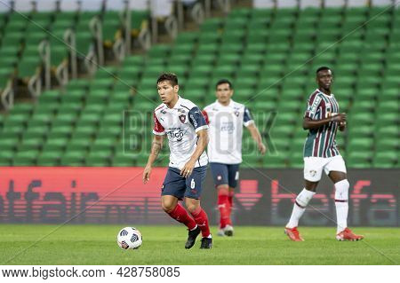 Rio, Brazil - August 3, 2021: Rafael Carrascal Player In Match Between Fluminense Vs Cerro Porteno B