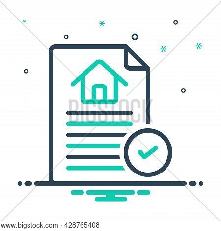 Mix Icon For Contract Agreement Bond Appendage Guarantee Pledge Contracting  Paperwork Invoice Legal