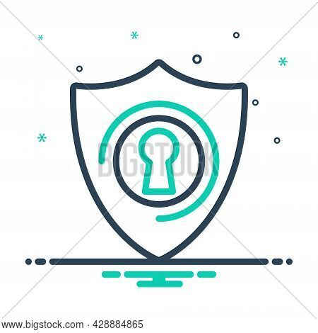 Mix Icon For Protection Conservation Insurance Preservation Safeguard Safety Security Shelter Shield