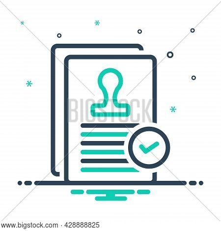 Mix Icon For Agreement Annexure Appendage Appurtenance Treaty Pact  Compliance Compromise Reconcilia