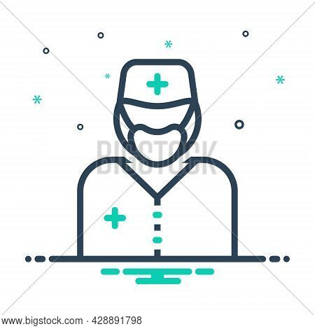 Mix Icon For Surgeon Sawbones  Specialist Doctor Healer Physician Therapist Surgery Operation Parame