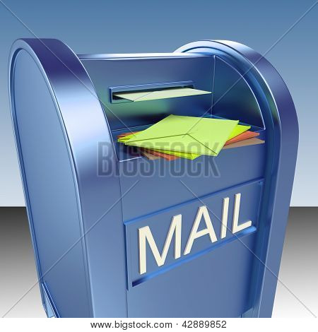 Mail på postkasse viser Mail Post