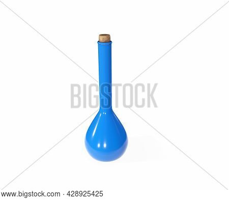 Set Of Bottles With Potion For The Game. 3d Render.