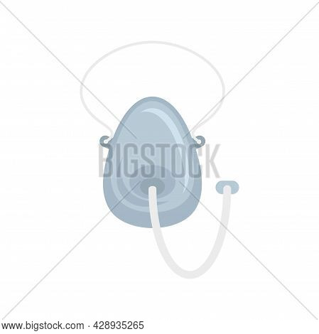 Anesthesia Face Mask Icon. Flat Illustration Of Anesthesia Face Mask Vector Icon Isolated On White B