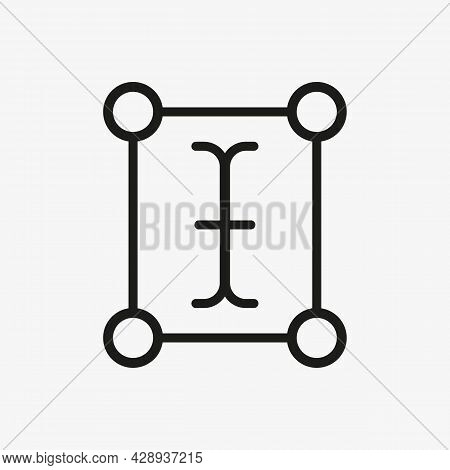 Text Field Input Cursor Button Icon. Usage For Web Ui Design.
