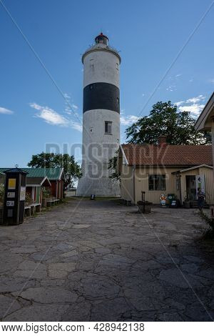 June 27, 2021 - Ottenby, Sweden: The Lighthouse Tall Jan A Beautiful Summer Day. These Days Have Bro