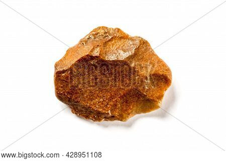 Flint Stone Isolated On A White Background
