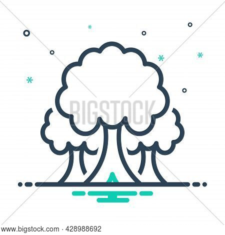 Mix Icon For Tree Plant  Foliage Greenstuff Sapling Seedling Timber Ecology Nature Forest