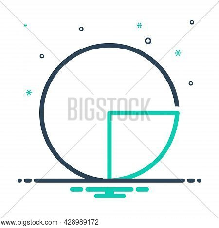 Mix Icon For Diagram Blueprint Ground-plan Layout Chart Draft Circular Graph Infrogaphics Pie Chart