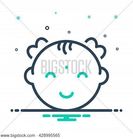 Mix Icon For Baby Sprat Bairn Babe Bantling Infant Child Kiddy Kid Tad Newborn Toddler